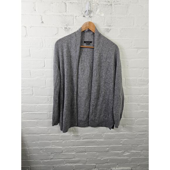 Saks Fifth Avenue Sweaters - Saks Fifth Avenue Women's Open Front Cardigan Sweater Long Sleeve Gray Size S